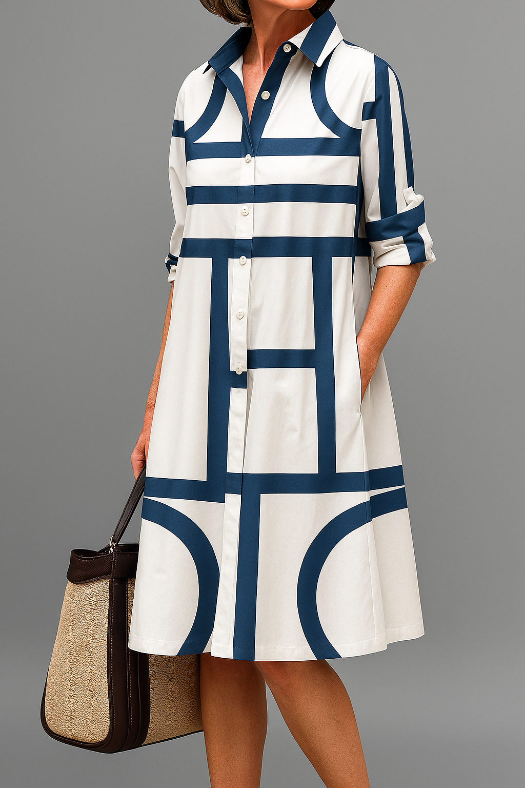 Amélie & Rose™ | Celeste Elegant Midi Dress